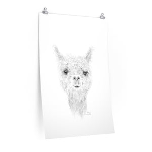 ADELINE Llama- Art Paper Print