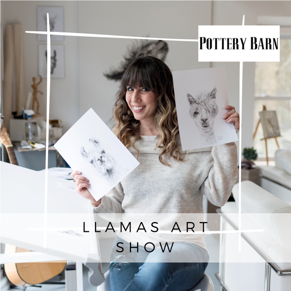 OCTOBER 13th - Llamas Art Show At Pottery Barn!
