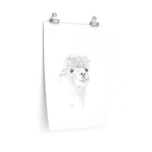 CANDICE Llama- Art Paper Print