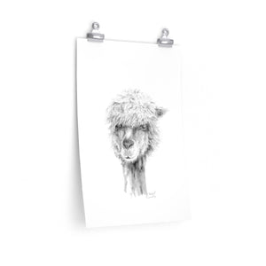 MICHAEL Llama- Art Paper Print