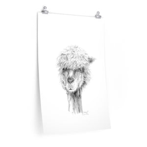 MICHAEL Llama- Art Paper Print