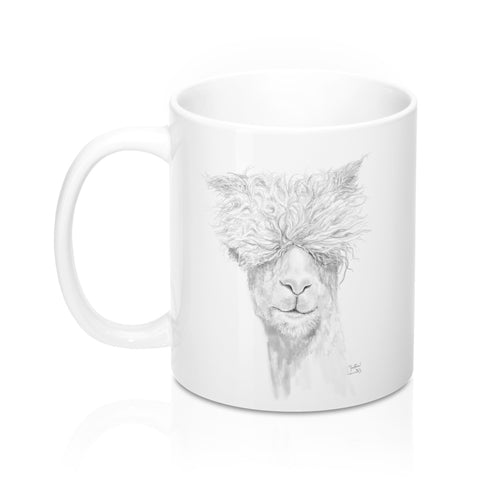 Personalized Llama Mug - JUSTIN