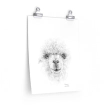 BENJAMIN Llama- Art Paper Print