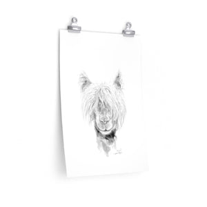 FINN Llama- Art Paper Print