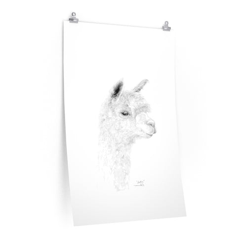 SOPHIE Llama- Art Paper Print