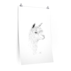 SOPHIE Llama- Art Paper Print