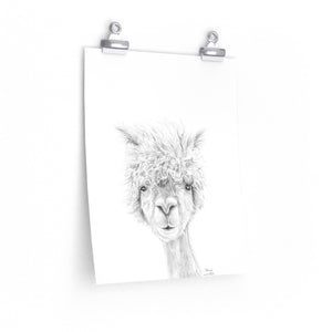 OLIVIA Llama- Art Paper Print
