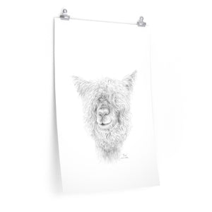 RION Llama- Art Paper Print
