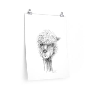 MICHAEL Llama- Art Paper Print