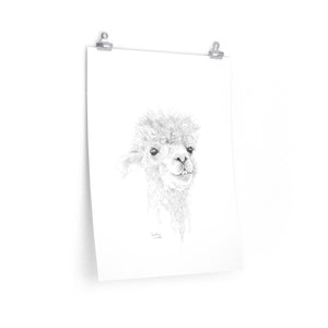 CANDICE Llama- Art Paper Print