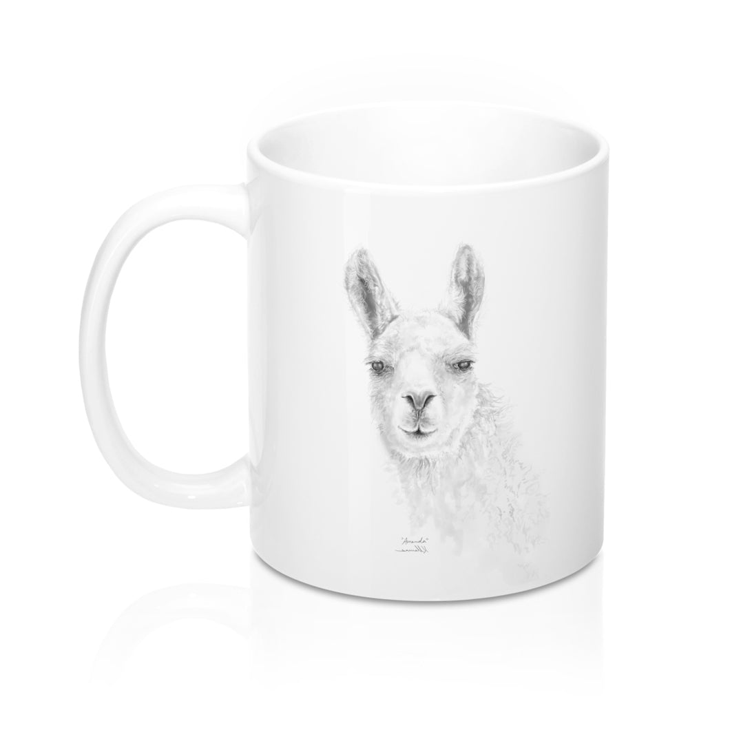 Llama Name Mugs - AMANDA