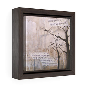Square Framed Art Print | Lullaby: On the tree tops
