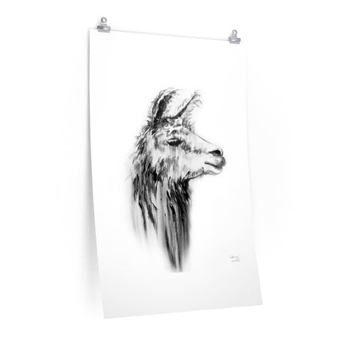 CATHERINE Llama- Art Paper Print