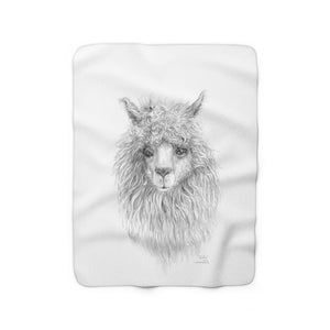Eddie Llama: Sherpa Fleece Blanket