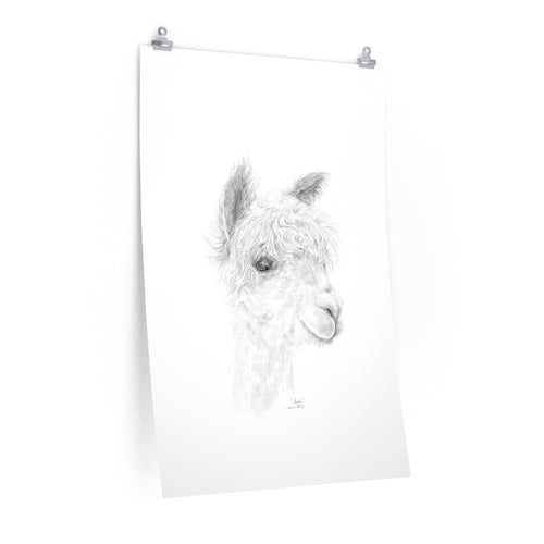 ANNE Llama- Art Paper Print