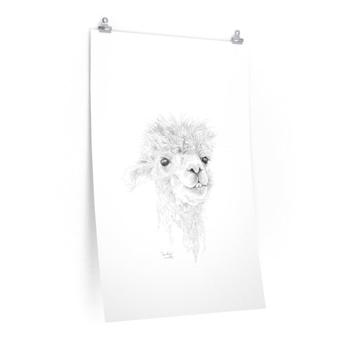 CANDICE Llama- Art Paper Print