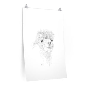 CANDICE Llama- Art Paper Print