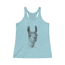 Women's Racerback Llama Tank - CARRIE