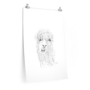 BROOKE Llama- Art Paper Print