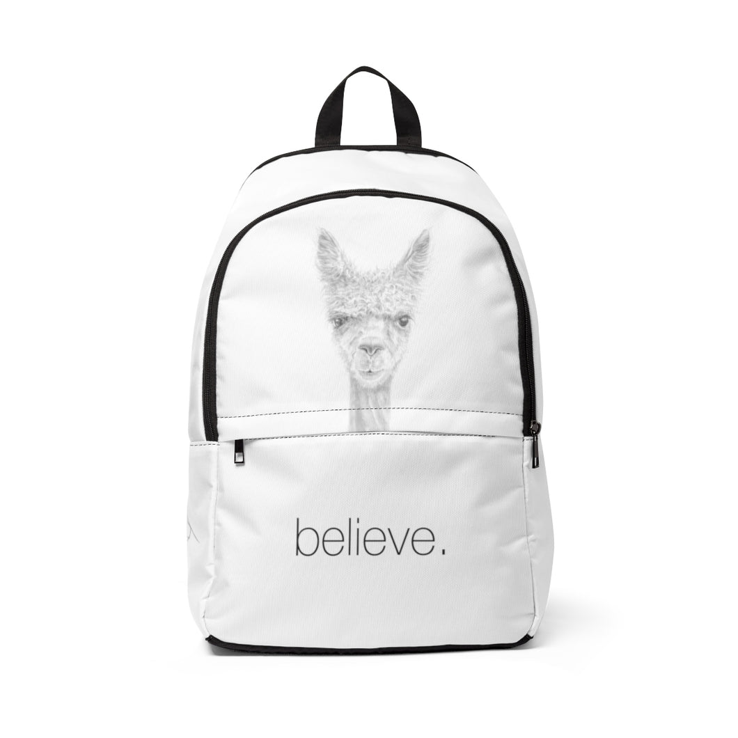 Llama Backpack: BELIEVE