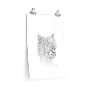 MARIELLE Llama- Art Paper Print