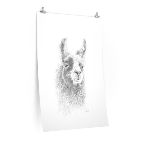 ANNIE Llama- Art Paper Print