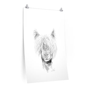 FINN Llama- Art Paper Print