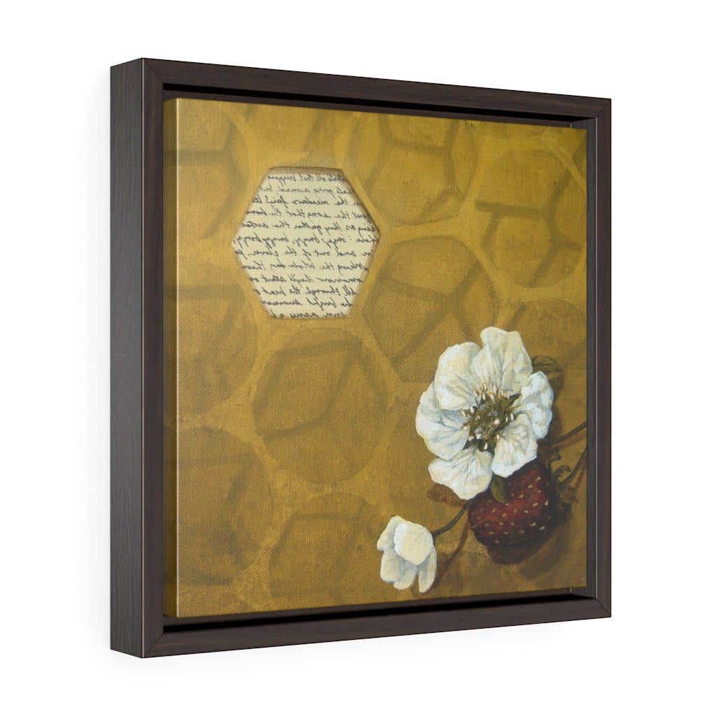 Square Framed Art Print | Lullaby: Honeybees