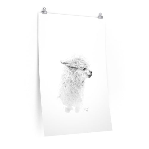 SANDY Llama- Art Paper Print