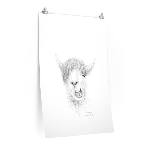 SAREN Llama- Art Paper Print