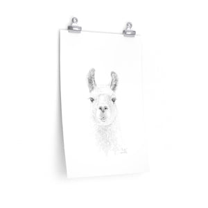 LINH Llama- Art Paper Print