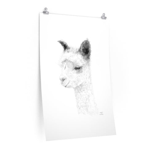 ANGELA Llama- Art Paper Print