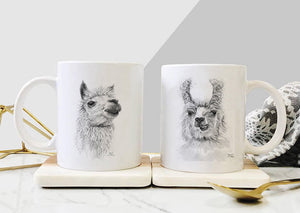 Llama Name Mugs - DENNIS